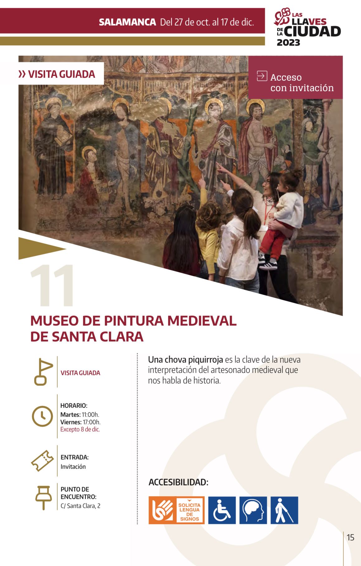 VISITA GUIADA - LAS LLAVES DE LA CIUDAD - Museo de Pintura Medieval de Santa Clara
