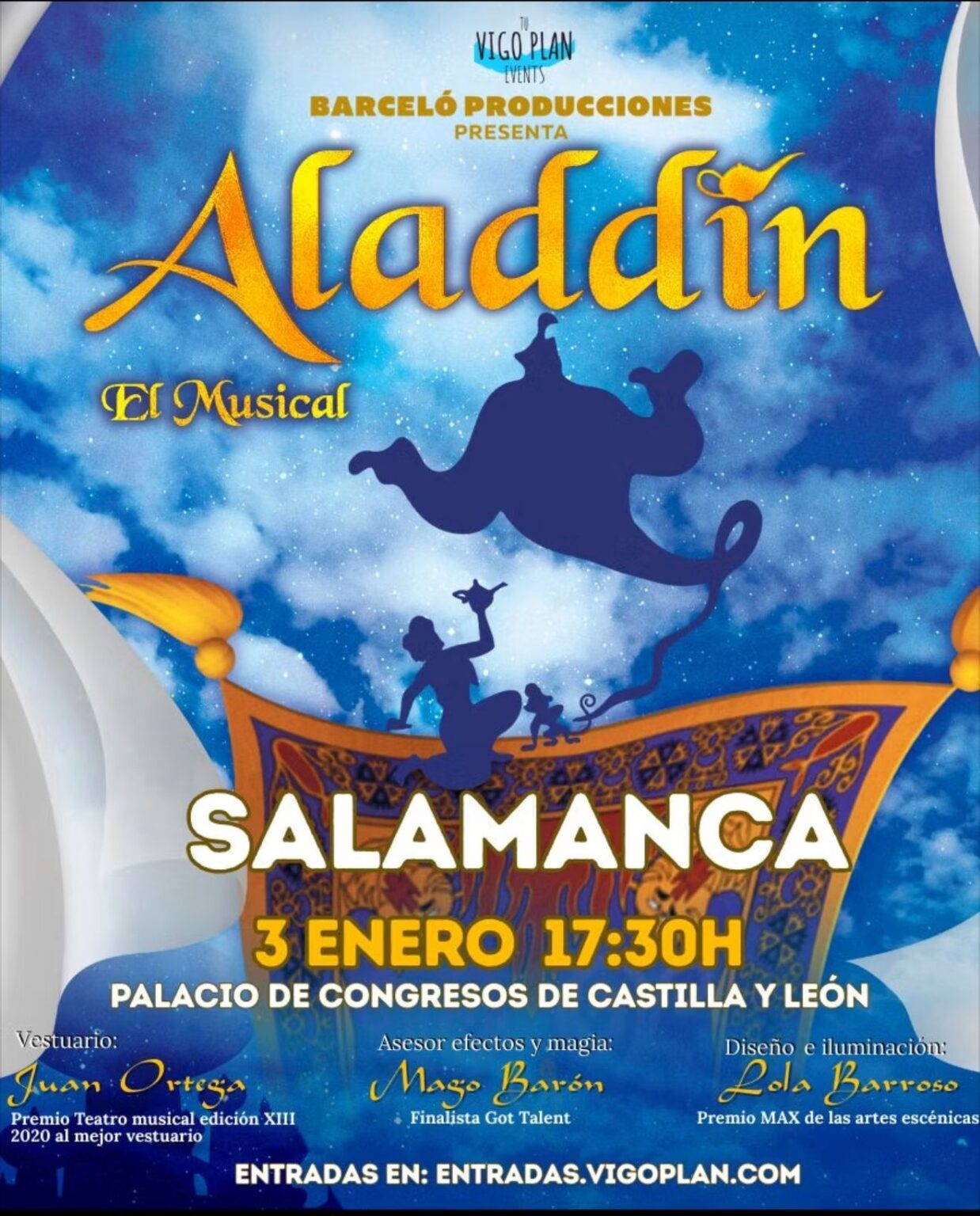 MUSICAL – Aladdin El Musical – Salamanca Vivela